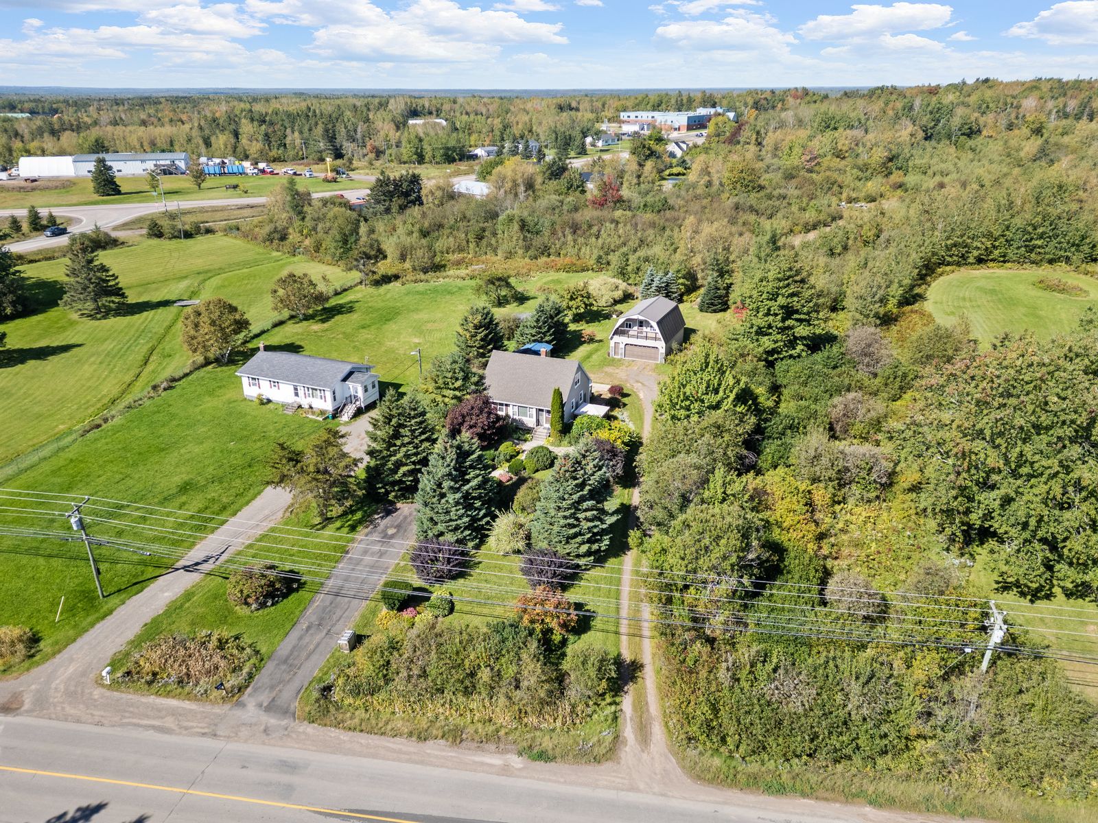 Aerial view — the lot and its surroundings